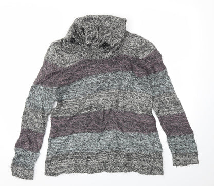 TU Womens Multicoloured Striped  Pullover Jumper Size 14
