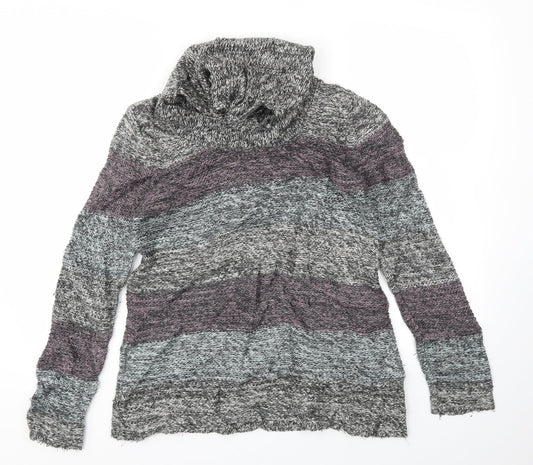 TU Womens Multicoloured Striped  Pullover Jumper Size 14