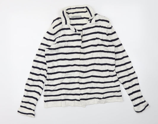 Womens UK Size 14 M&S White Cardigan Jumper