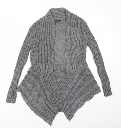 Womens UK Size S BM Grey Cardigan Jumper