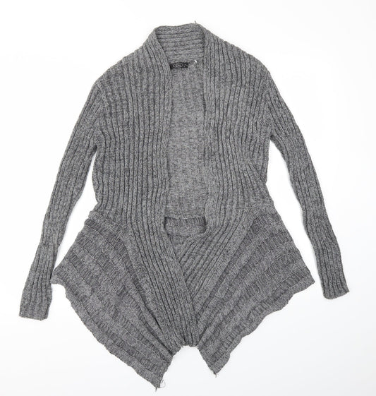 Womens UK Size S BM Grey Cardigan Jumper