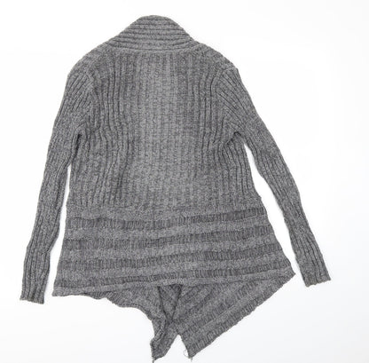 Womens UK Size S BM Grey Cardigan Jumper
