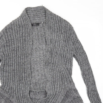 Womens UK Size S BM Grey Cardigan Jumper