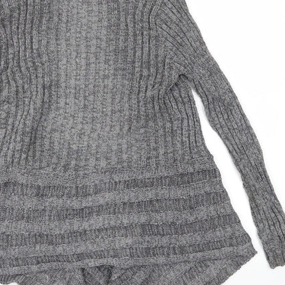 Womens UK Size S BM Grey Cardigan Jumper