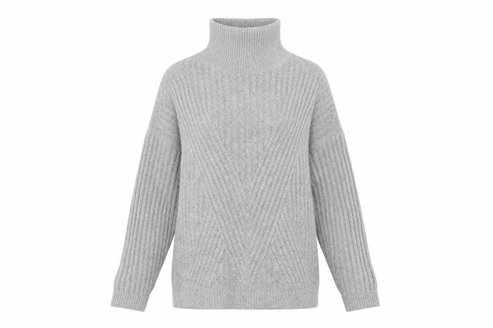 Womens UK Size XS Primark Grey Pullover Jumper