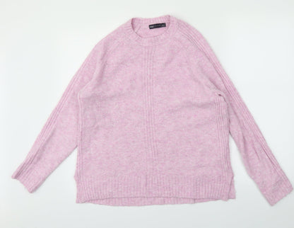 Womens UK Size M M&S Pink Pullover Jumper