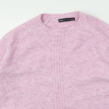 Womens UK Size M M&S Pink Pullover Jumper