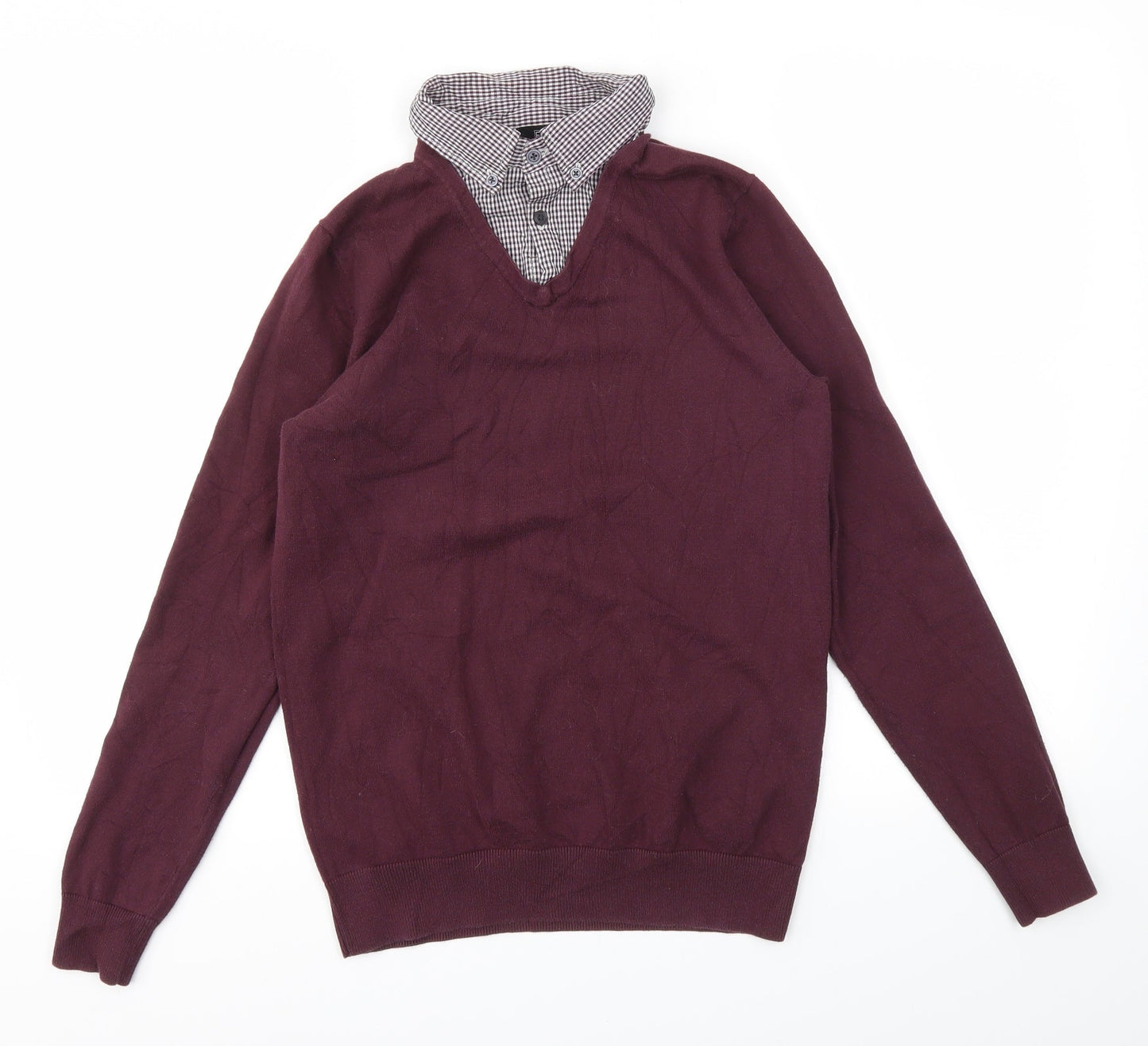 F&F Mens Purple   Pullover Sweatshirt Size XS