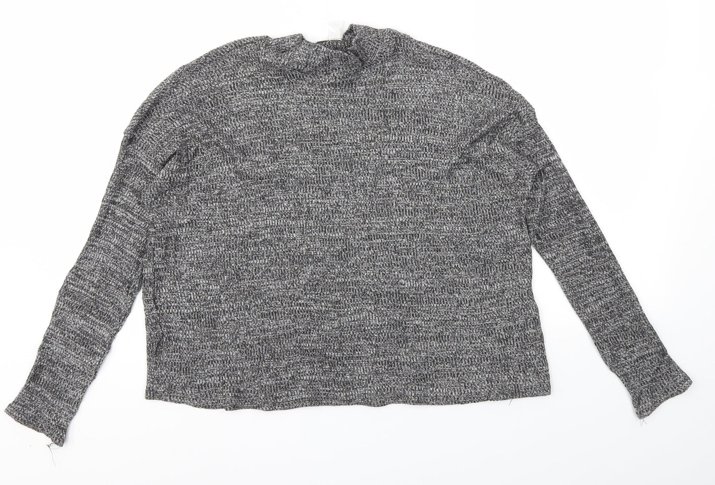 Womens UK Size S H&M Grey Basic T-Shirt