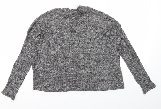 Womens UK Size S H&M Grey Basic T-Shirt