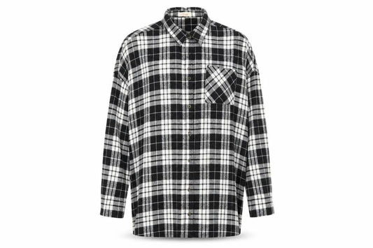 RISETTE Womens Black Check  Basic Button-Up Size S