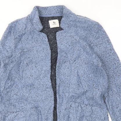 TU Womens Blue   Overcoat Coat Size S