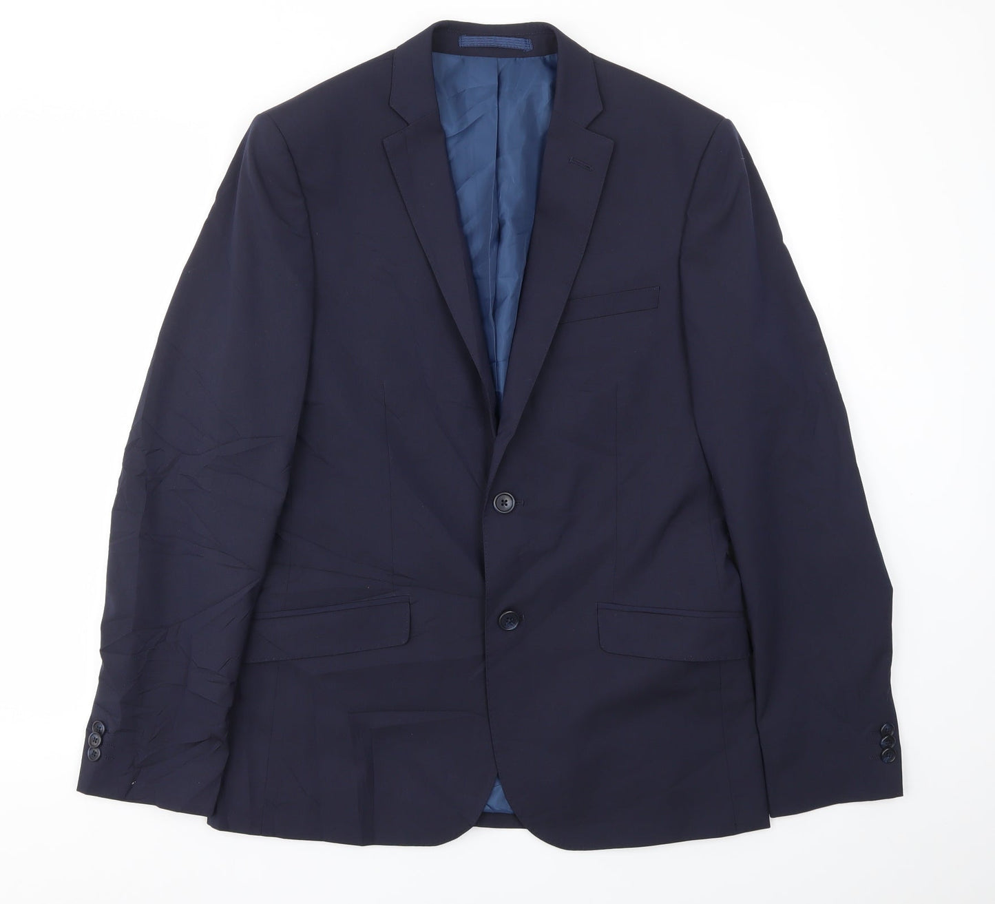 Mens UK Size 38 M&S Regular Blue Suit Jacket