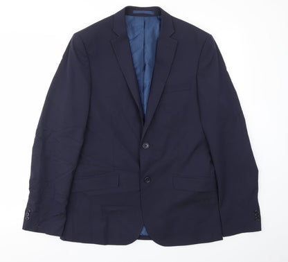 Mens UK Size 38 M&S Regular Blue Suit Jacket