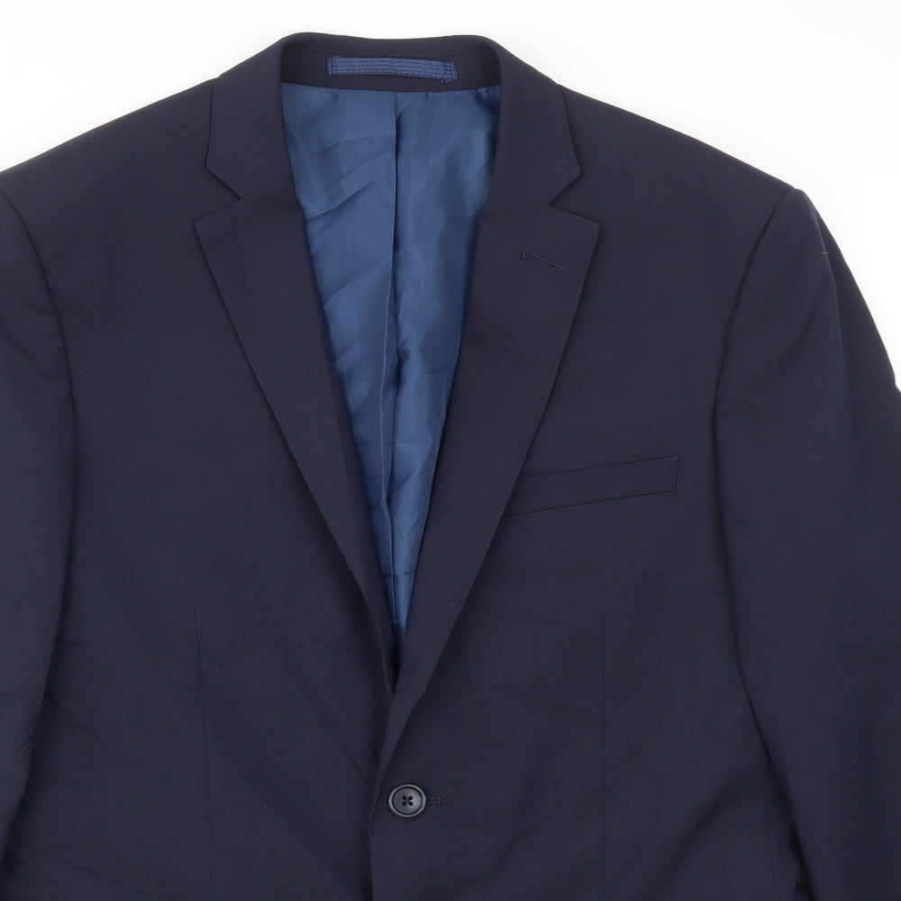 Mens UK Size 38 M&S Regular Blue Suit Jacket