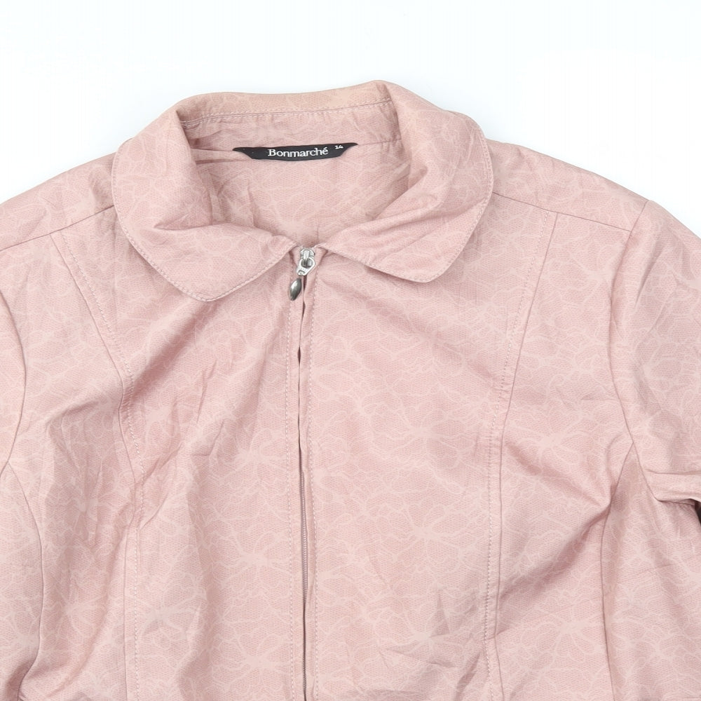 Womens UK Size 14 Bonmarché Pink Jacket