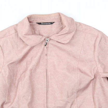 Womens UK Size 14 Bonmarché Pink Jacket