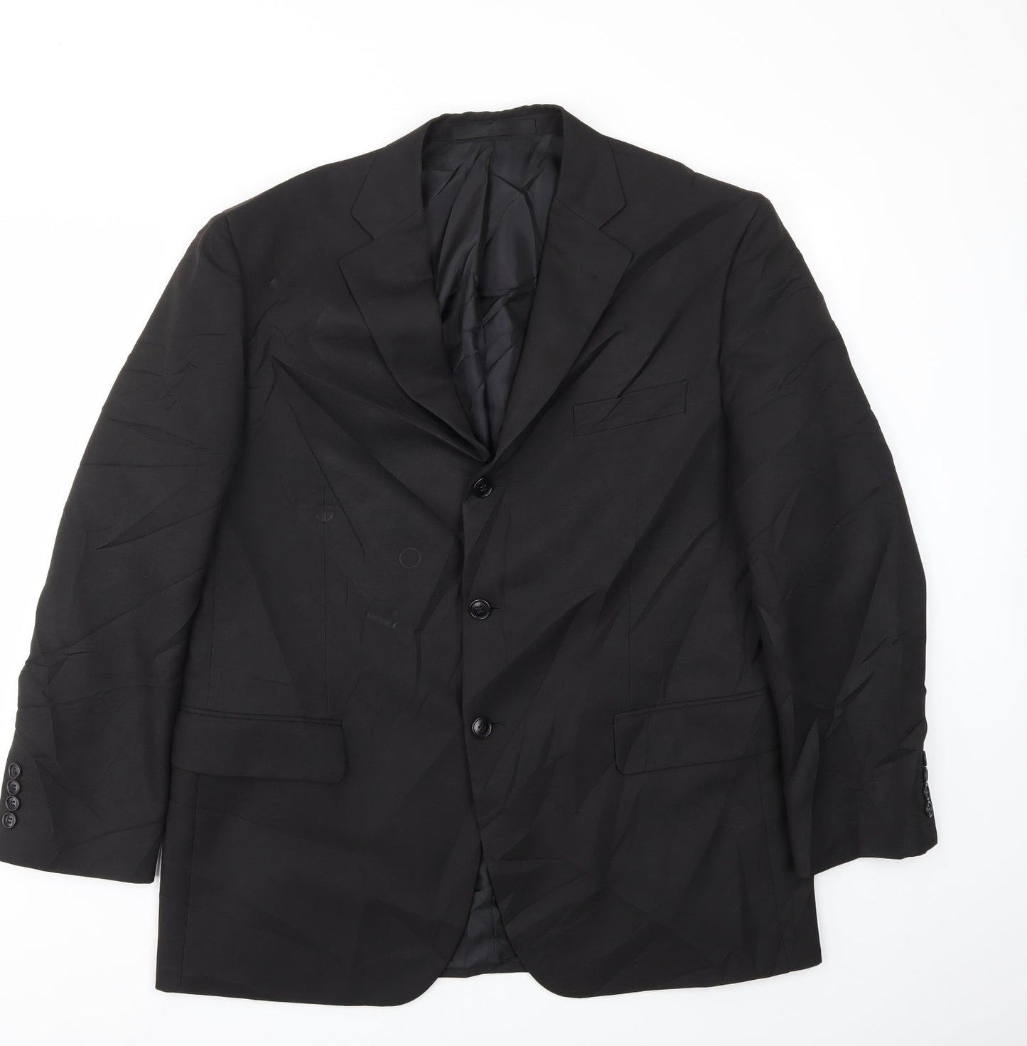 Mens UK Size 42 M&S Regular Black Suit Jacket