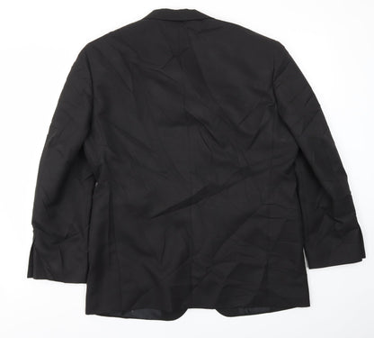 Mens UK Size 42 M&S Regular Black Suit Jacket
