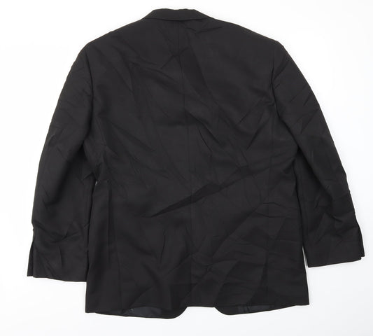 Mens UK Size 42 M&S Regular Black Suit Jacket