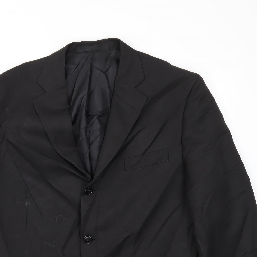 Mens UK Size 42 M&S Regular Black Suit Jacket