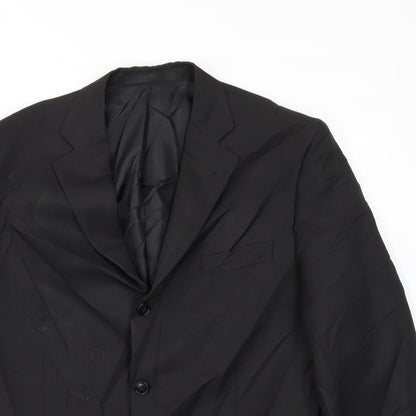 Mens UK Size 42 M&S Regular Black Suit Jacket