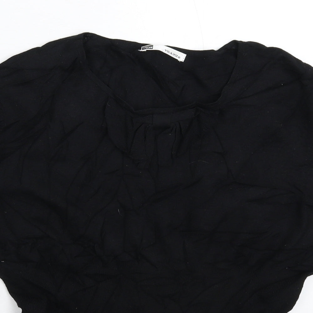 Womens UK Size 12 Viz a Viz Black Pullover Jumper