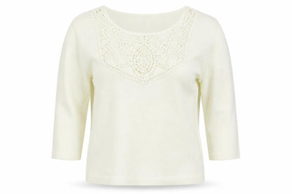 Womens UK Size L Cyrus White Pullover Jumper