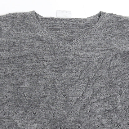 NEXT Womens Grey  Knit Pullover Jumper Size S