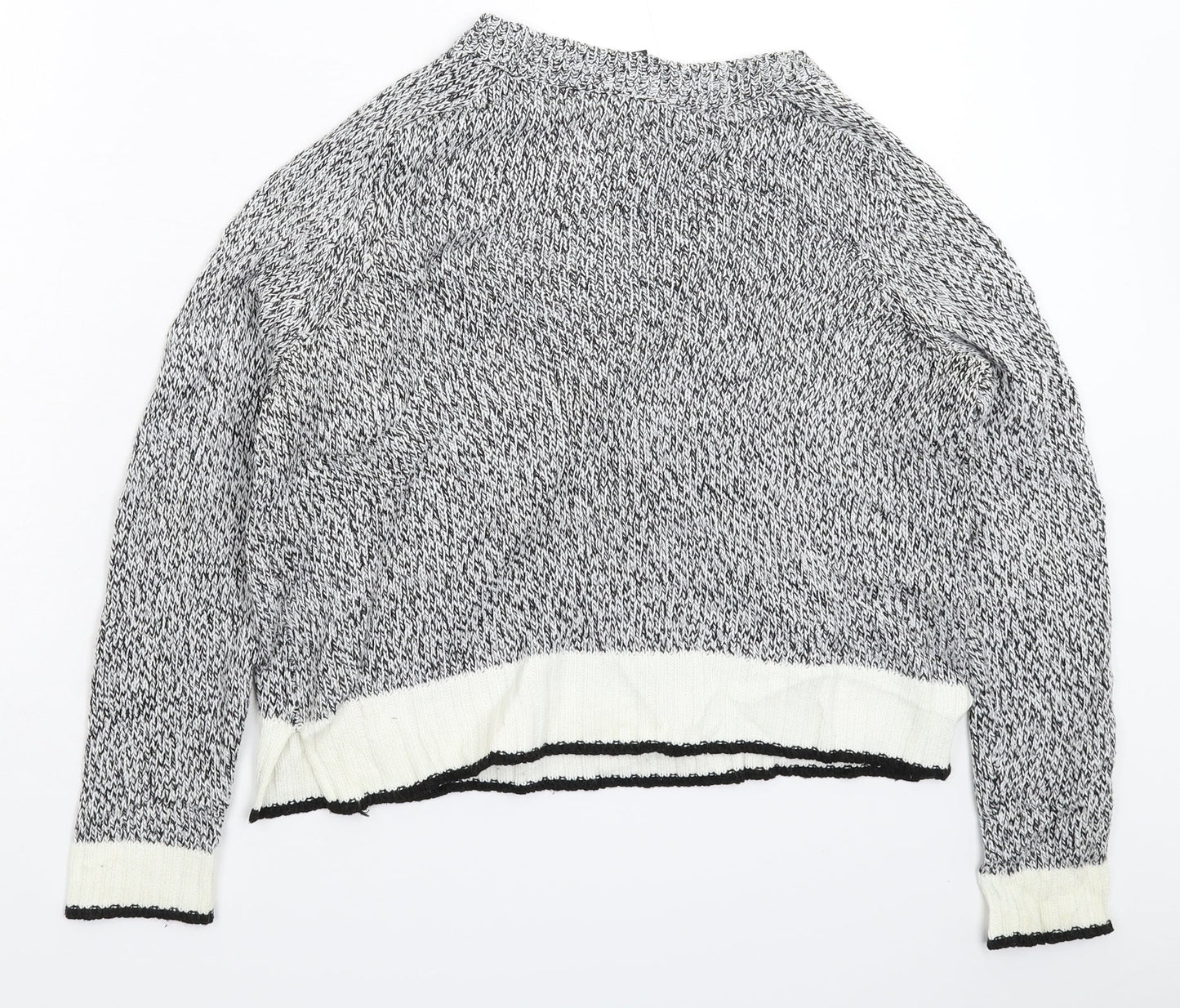 Womens UK Size S Divided Grey Pullover Jumper
