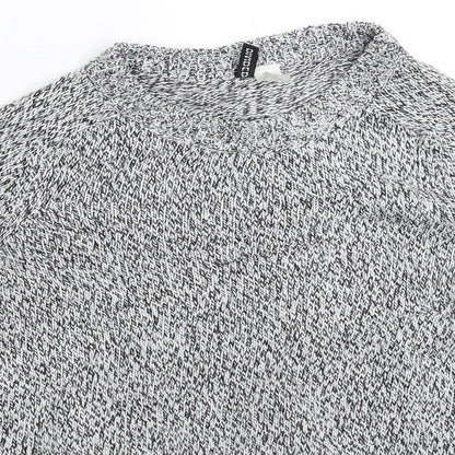 Womens UK Size S Divided Grey Pullover Jumper