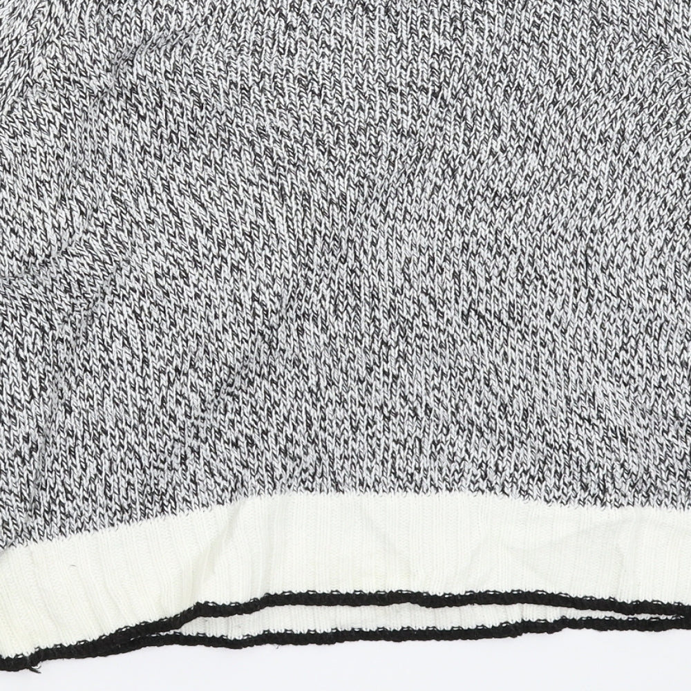 Womens UK Size S Divided Grey Pullover Jumper