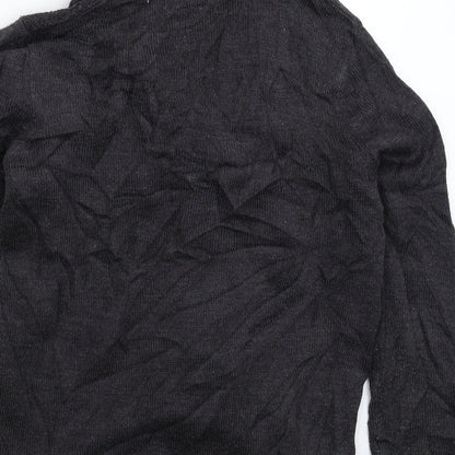 River Island Mens Grey  Knit Pullover Jumper Size S