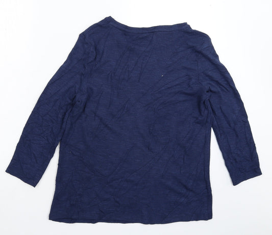 TU Womens Blue  Knit Pullover Jumper Size 10