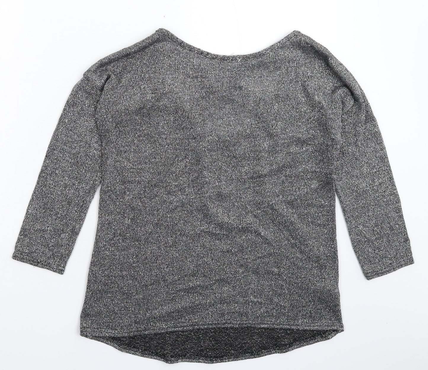 Womens UK Size 10 Atmosphere Silver Pullover Jumper