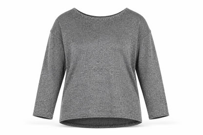 Womens UK Size 10 Atmosphere Silver Pullover Jumper