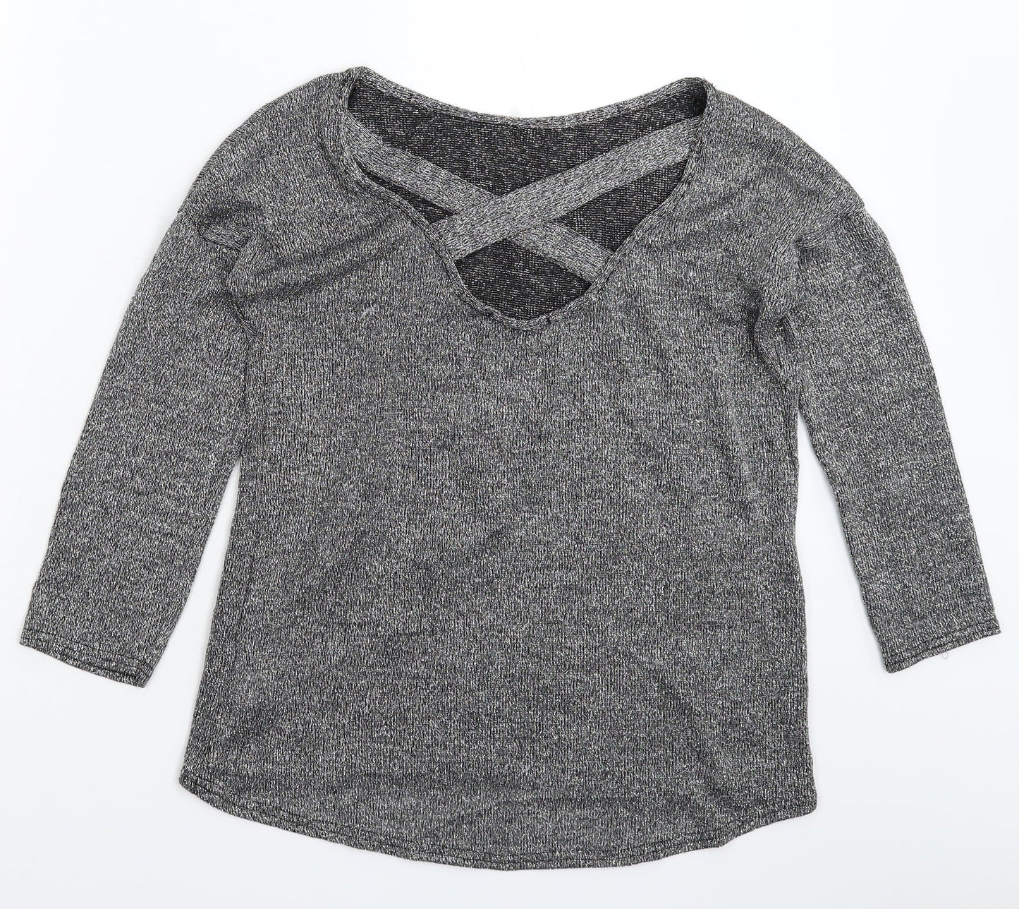 Womens UK Size 10 Atmosphere Silver Pullover Jumper