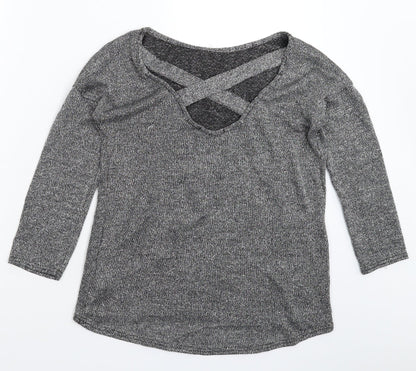 Womens UK Size 10 Atmosphere Silver Pullover Jumper