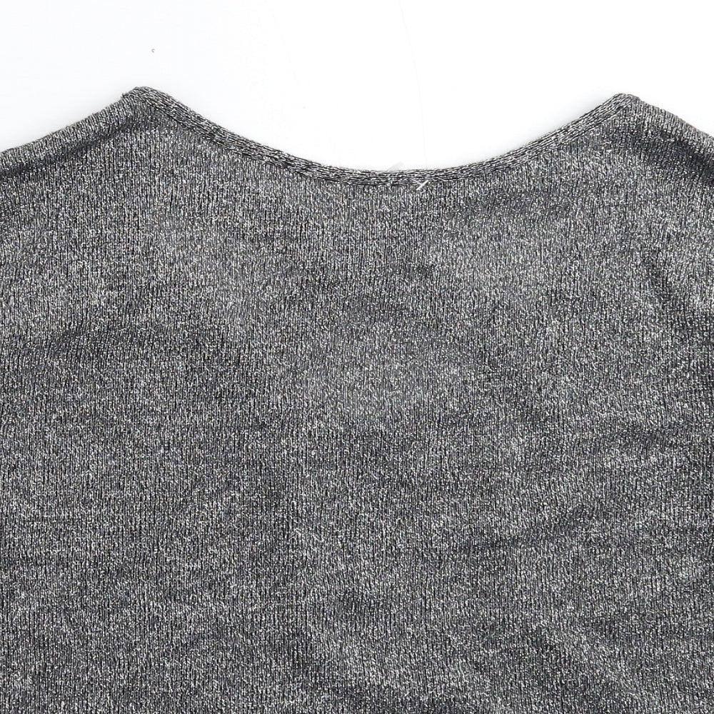 Womens UK Size 10 Atmosphere Silver Pullover Jumper
