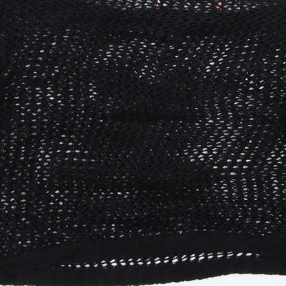 Chulin Womens Black  Knit Pullover Jumper Size S