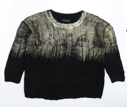 So Sweet Womens Black  Knit Pullover Jumper Size 2XL