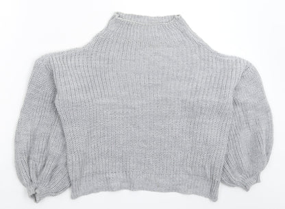Womens UK Size M Misspap Grey Pullover Jumper