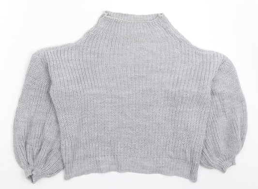 Womens UK Size M Misspap Grey Pullover Jumper