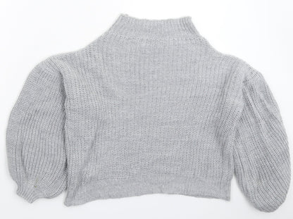 Womens UK Size M Misspap Grey Pullover Jumper