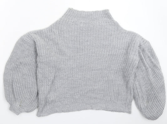 Womens UK Size M Misspap Grey Pullover Jumper