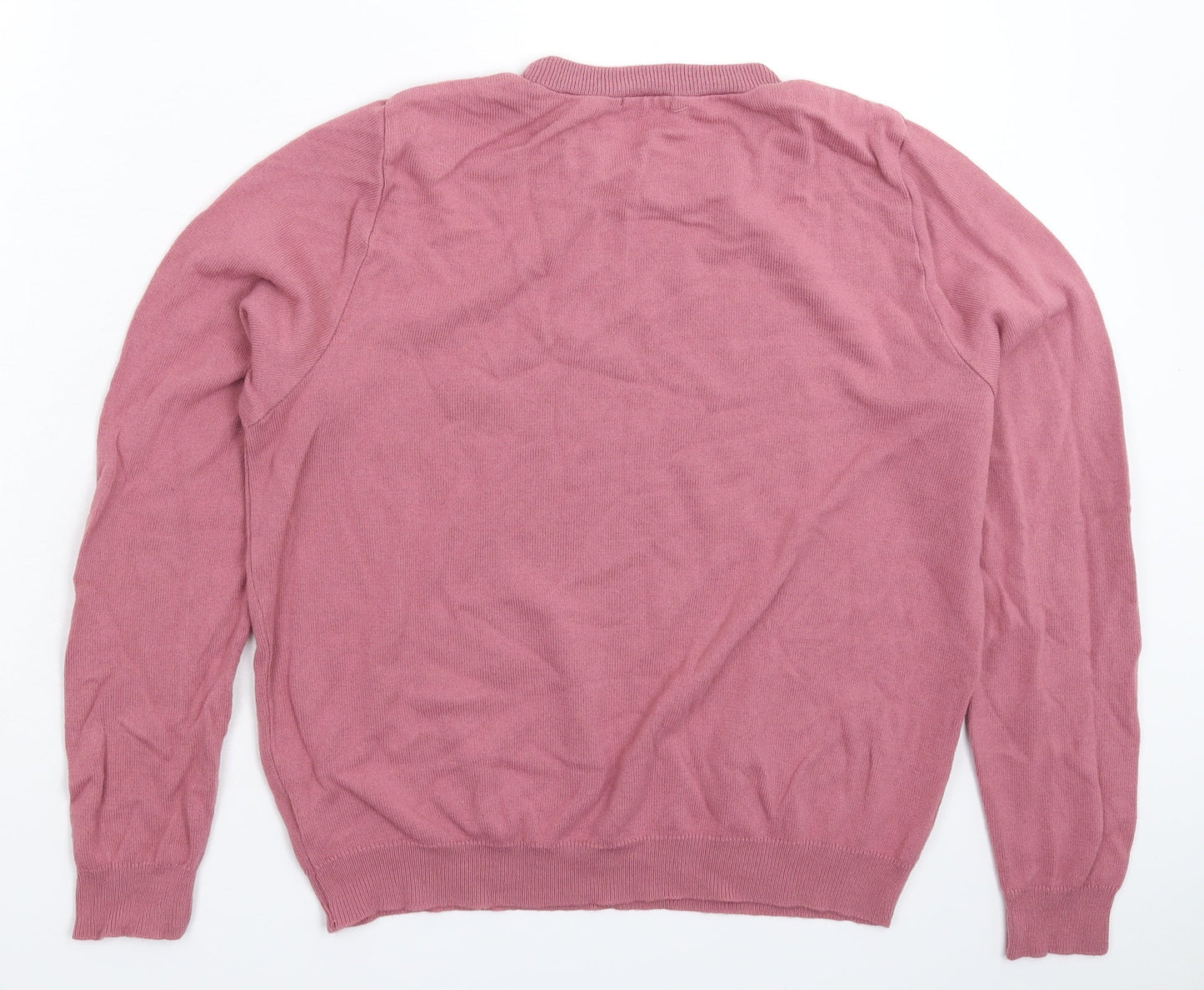 Boohoo Womens Pink  Knit Pullover Jumper Size L