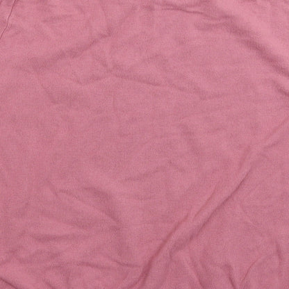 Boohoo Womens Pink  Knit Pullover Jumper Size L
