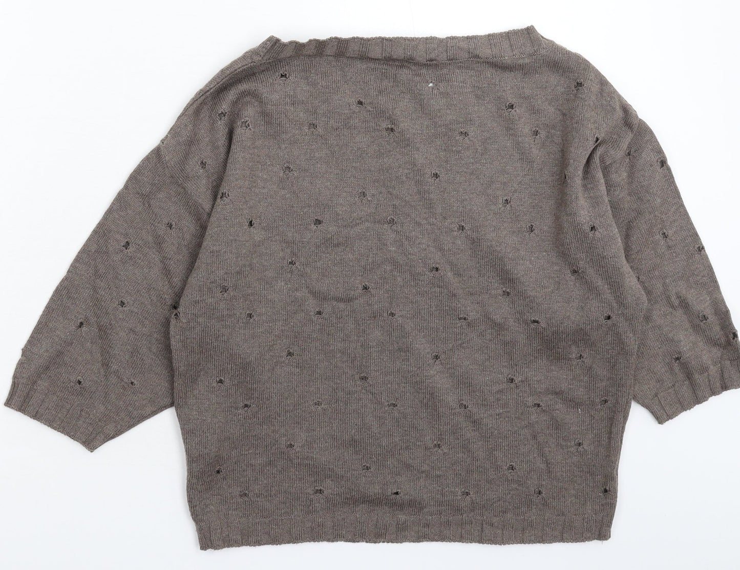 Womens UK Size 12 Studio Grey Pullover Jumper
