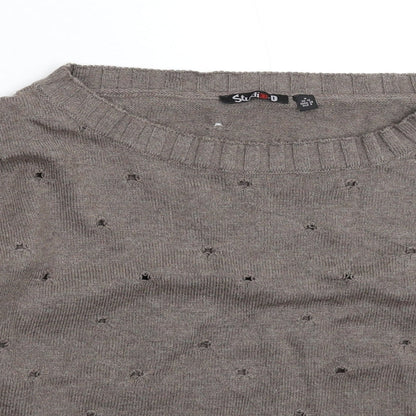 Womens UK Size 12 Studio Grey Pullover Jumper