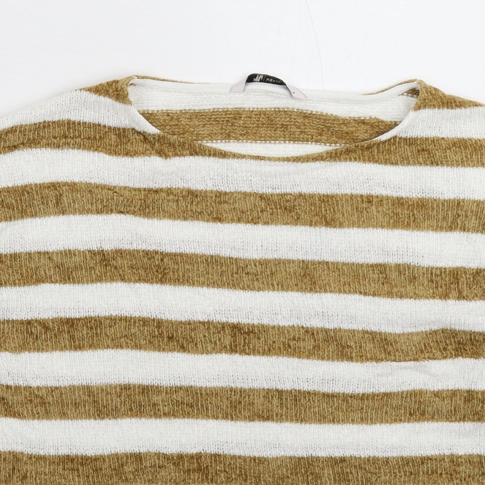 TU Womens Multicoloured Striped Knit Pullover Jumper Size 8